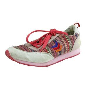 Tigerbear Republik Women Size 8 M Shoes‎ Red Fashion Sneakers Fabric